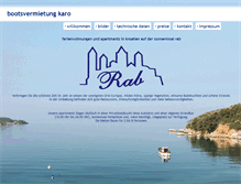 Tablet Screenshot of bootsvermietung-karo.de